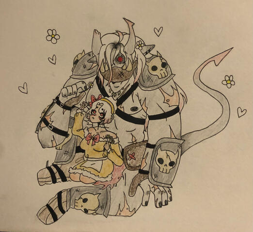 Little flowers from her little brother